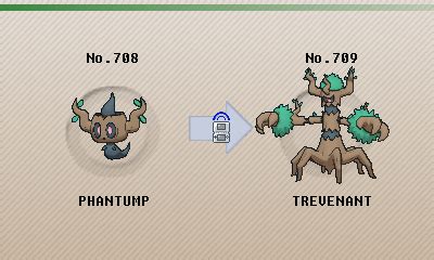trevenant evolution|what level does phantump evolve.